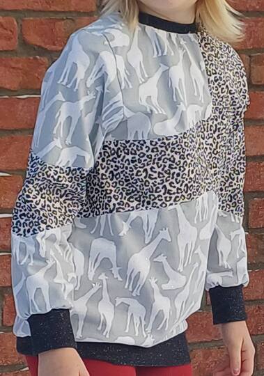 Nähanleitung und Schnittmuster Sweater Skylar für Mädchen 74-176