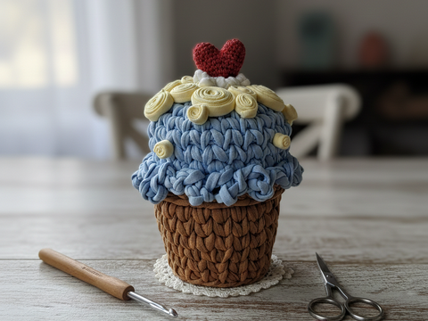 Anleitung 'Körbchen Cupcake'