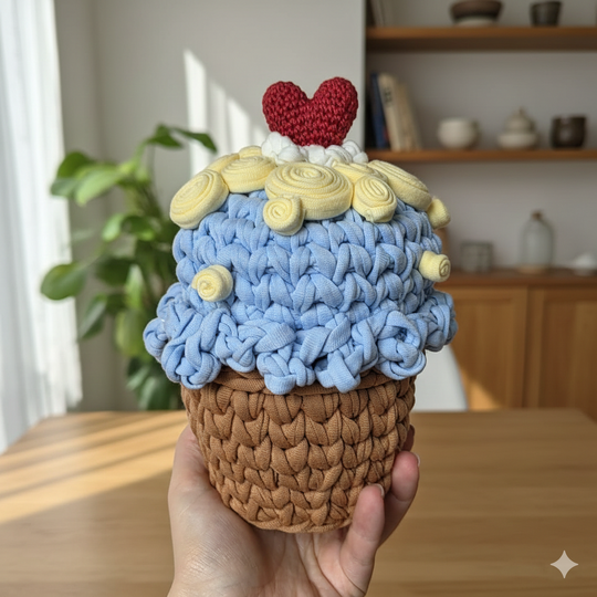 Anleitung 'Körbchen Cupcake'