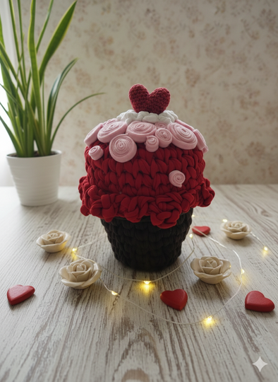 Anleitung 'Körbchen Cupcake'