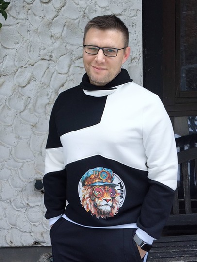 Schnittmuster und Nähanleitung Sweater Hoodie Skylar für Herren 42-60