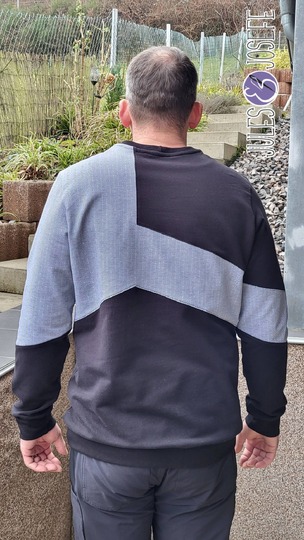 Schnittmuster und Nähanleitung Sweater Hoodie Skylar für Herren 42-60