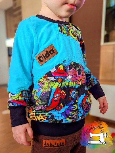 Schnittmuster und Nähanleitung Hoodie Sweater Skylar für Jungen 74-176