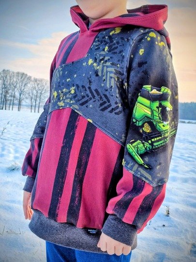 Schnittmuster und Nähanleitung Hoodie Sweater Skylar für Jungen 74-176