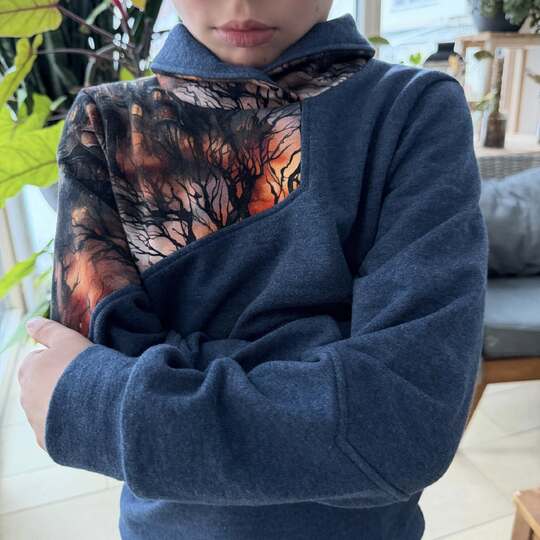 Schnittmuster und Nähanleitung Hoodie Sweater Skylar für Jungen 74-176