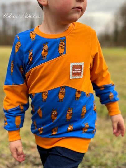 Schnittmuster und Nähanleitung Hoodie Sweater Skylar für Jungen 74-176