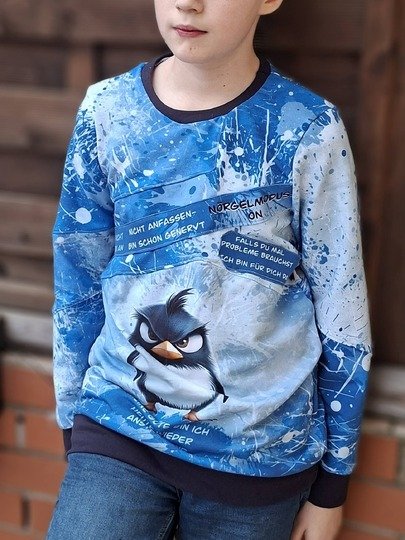 Schnittmuster und Nähanleitung Hoodie Sweater Skylar für Jungen 74-176