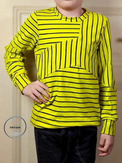 Schnittmuster und Nähanleitung Hoodie Sweater Skylar für Jungen 74-176