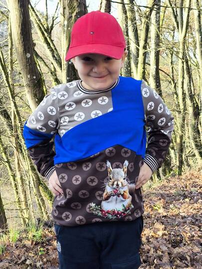 Schnittmuster und Nähanleitung Hoodie Sweater Skylar für Jungen 74-176