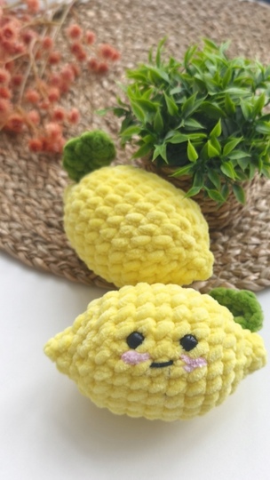 Crochet Pattern Lemon – Mini Amigurumi – Beginner – PDF