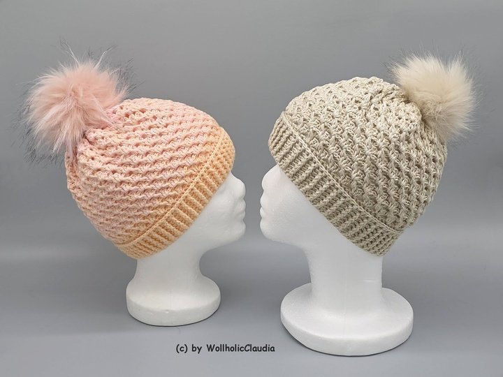 Häkelanleitung Mütze "Wellenmeer" - alle Größen - unisex