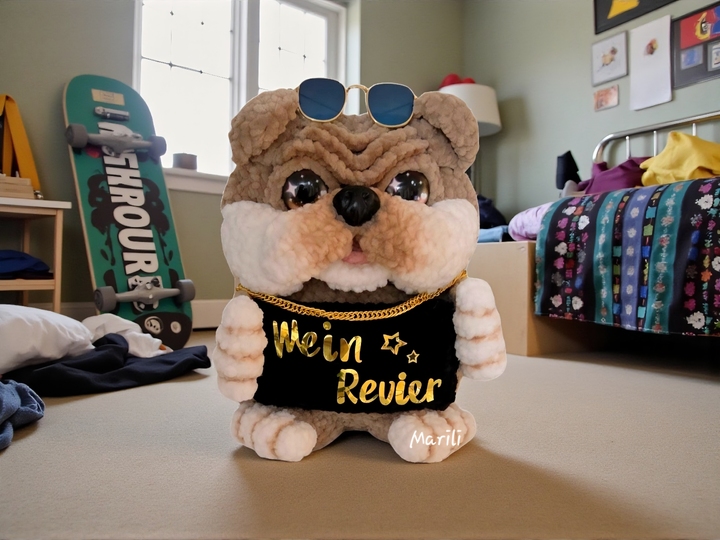 Crochet pattern Guard dog - door decoration/desk display/cuddly toy