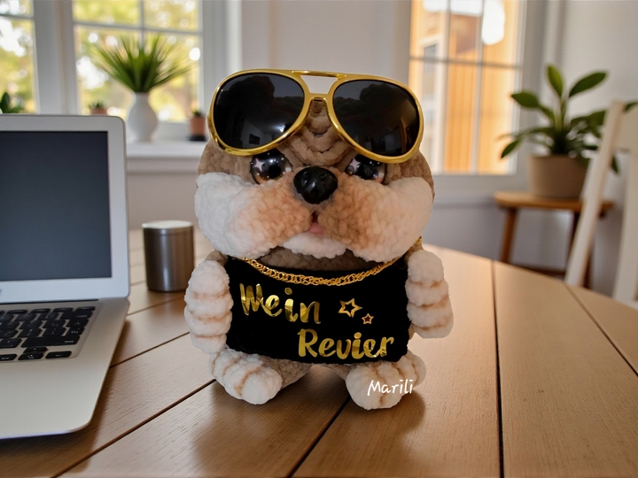 Häkelanleitung Wachhund -Türdekoration/ Schreibtischaufsteller/ Kuscheltier