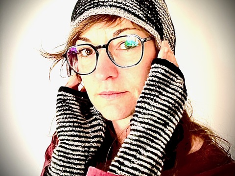 Mütze Stripes Illusionsstricken