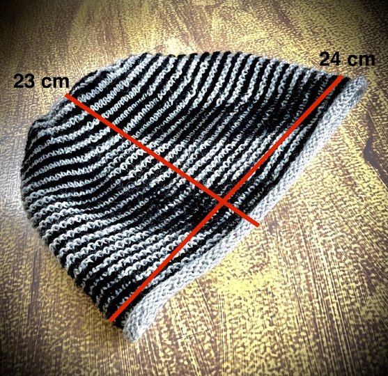 Mütze Stripes Illusionsstricken