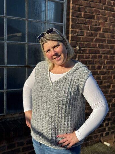 Häkelanleitung Zudi Hoodie Pullunder/Pullover