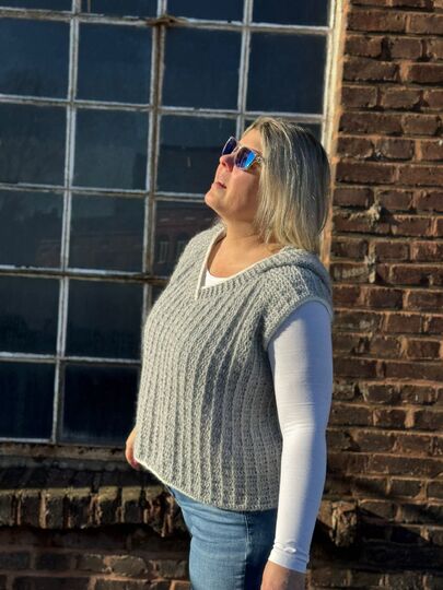 Häkelanleitung Zudi Hoodie Pullunder/Pullover