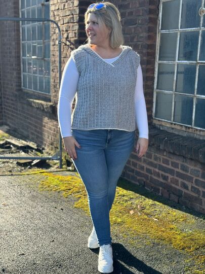 Häkelanleitung Zudi Hoodie Pullunder/Pullover