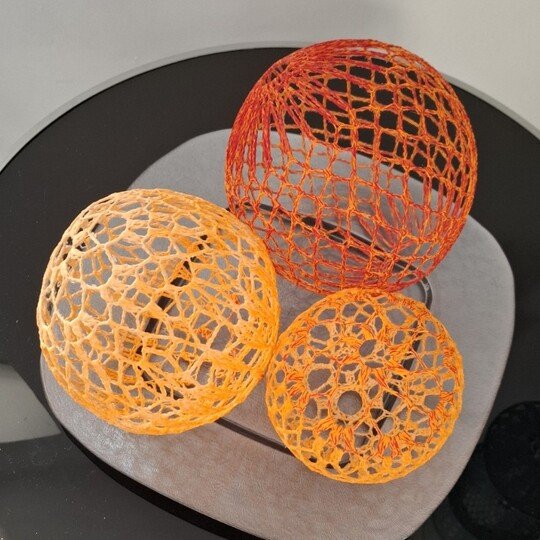 Häkelanleitungen 3er-Set Deko-Kugeln