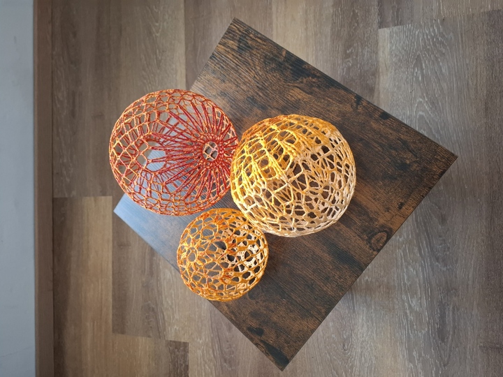 Häkelanleitungen 3er-Set Deko-Kugeln