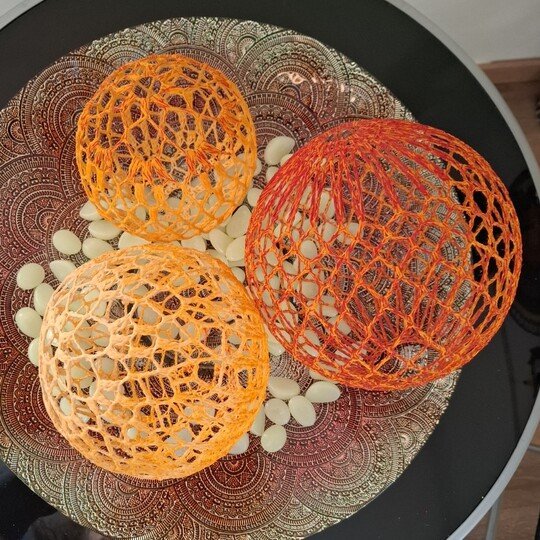 Häkelanleitungen 3er-Set Deko-Kugeln