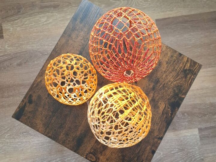 Häkelanleitungen 3er-Set Deko-Kugeln