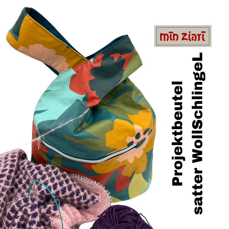 Schnittmuster Projektbeutel satter WollSchlingeL