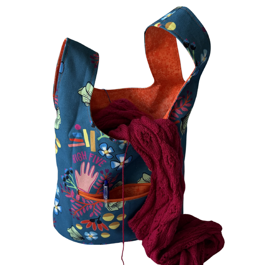 Schnittmuster Projektbeutel satter WollSchlingeL