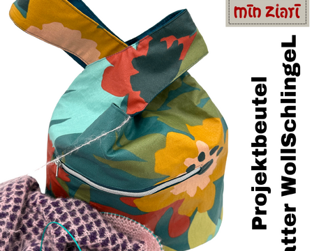 Schnittmuster Projektbeutel satter WollSchlingeL