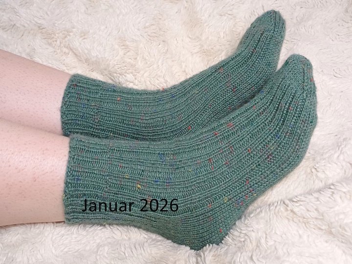 Sockenjahr 2026 - 12 Sockendesigns mit Fixen Quicky Ferse & Two Way Socke