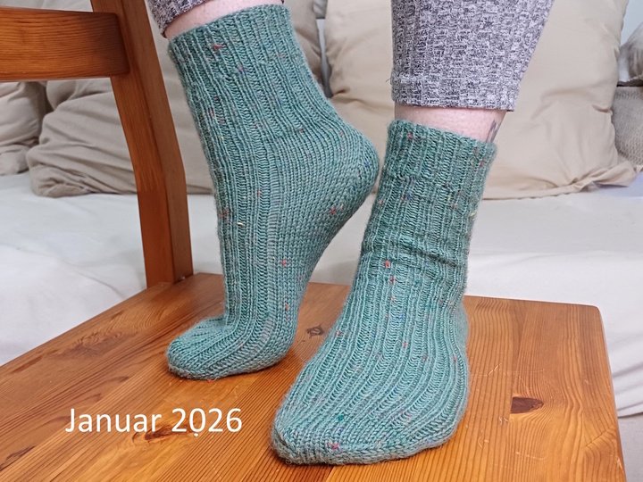 Sockenjahr 2026 - 12 Sockendesigns mit Fixen Quicky Ferse & Two Way Socke