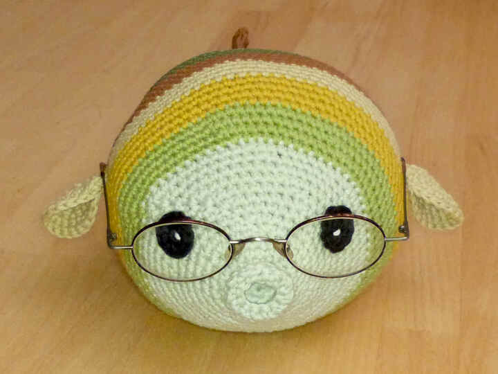 Häkelanleitung Brillenhalter Fisch, Brillenablage