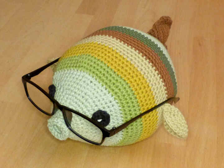 Häkelanleitung Brillenhalter Fisch, Brillenablage