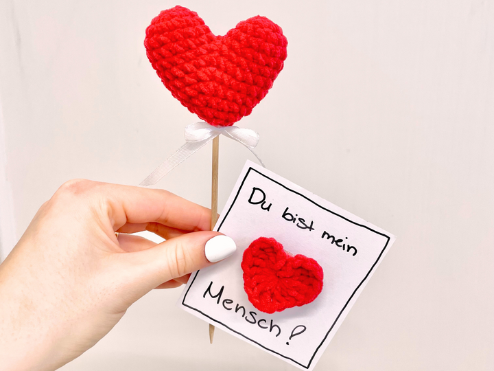 Häkelanleitung Herz zum Valentinstag