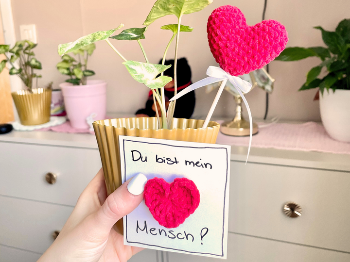 Häkelanleitung Herz zum Valentinstag