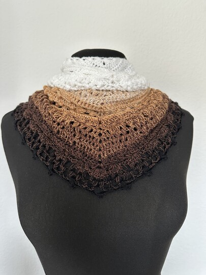 Häkelanleitung flaches Dreieckstuch "Zartwerk"