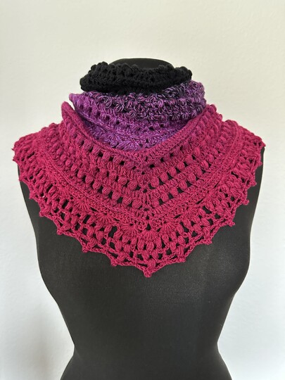 Häkelanleitung flaches Dreieckstuch "Zartwerk"