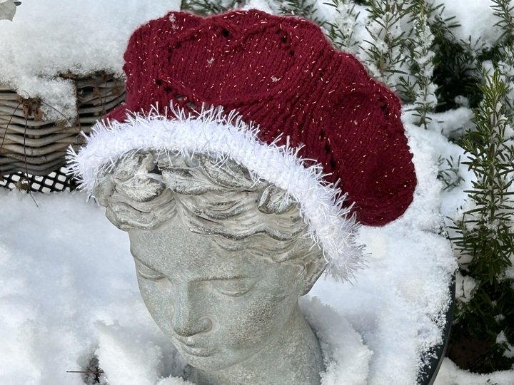 Strickanleitung Mütze "White Christmas"