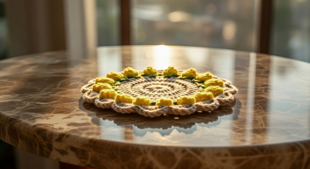 Häkel-Runduntersetzer Muster PDF + Video Tutorial für Anfänger