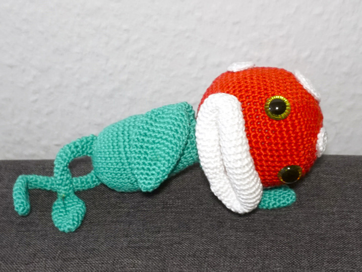 Häkelanleitung: Amigurumi Piranha-Pflanze