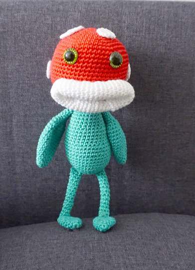 Häkelanleitung: Amigurumi Piranha-Pflanze