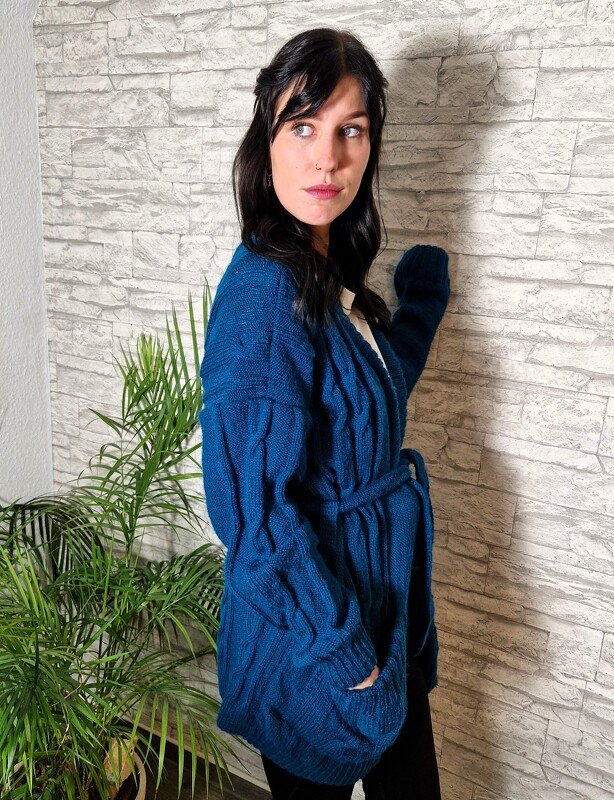 267 Strickanleitung Strickjacke Cardigan Larissa S/M L/XL - Bild 2