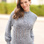 Pulli mit Ajourmuster und Rippenpasse