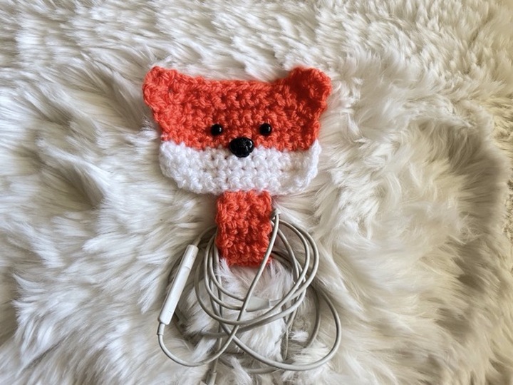 Häkelanleitung Kabelorganizer Fuchs