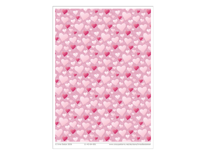 Explosionsbox mit Herzen – Bastelvorlagen und Anleitung