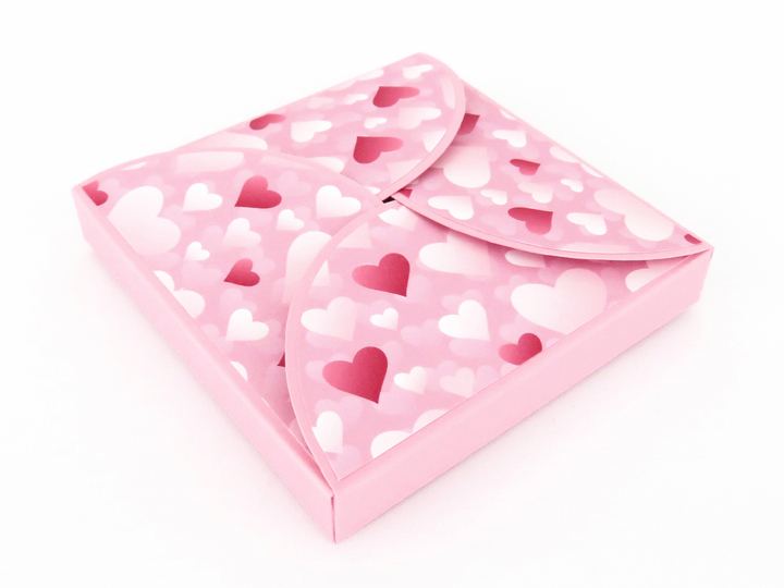 Explosionsbox mit Herzen – Bastelvorlagen und Anleitung