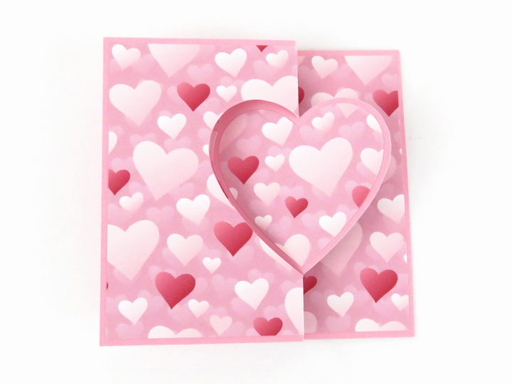 Explosionsbox mit Herzen – Bastelvorlagen und Anleitung