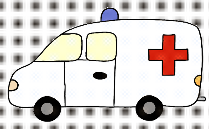 Krankenwagen Stickdatei für Stickmaschine