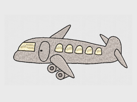 Flugzeug Stickanleitung