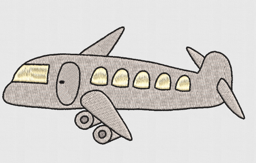 Flugzeug Stickanleitung